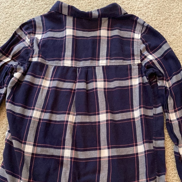 2 H&M Divided Plaid Light Weight Flannel Button Down Shirts Bundle Sz:2 - Picture 8 of 8